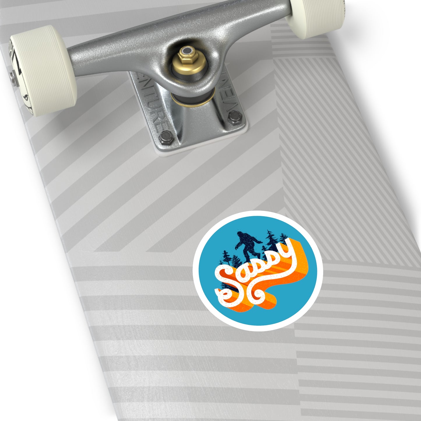 Sassy Sasquatch - Round Sticker, Indoor\Outdoor