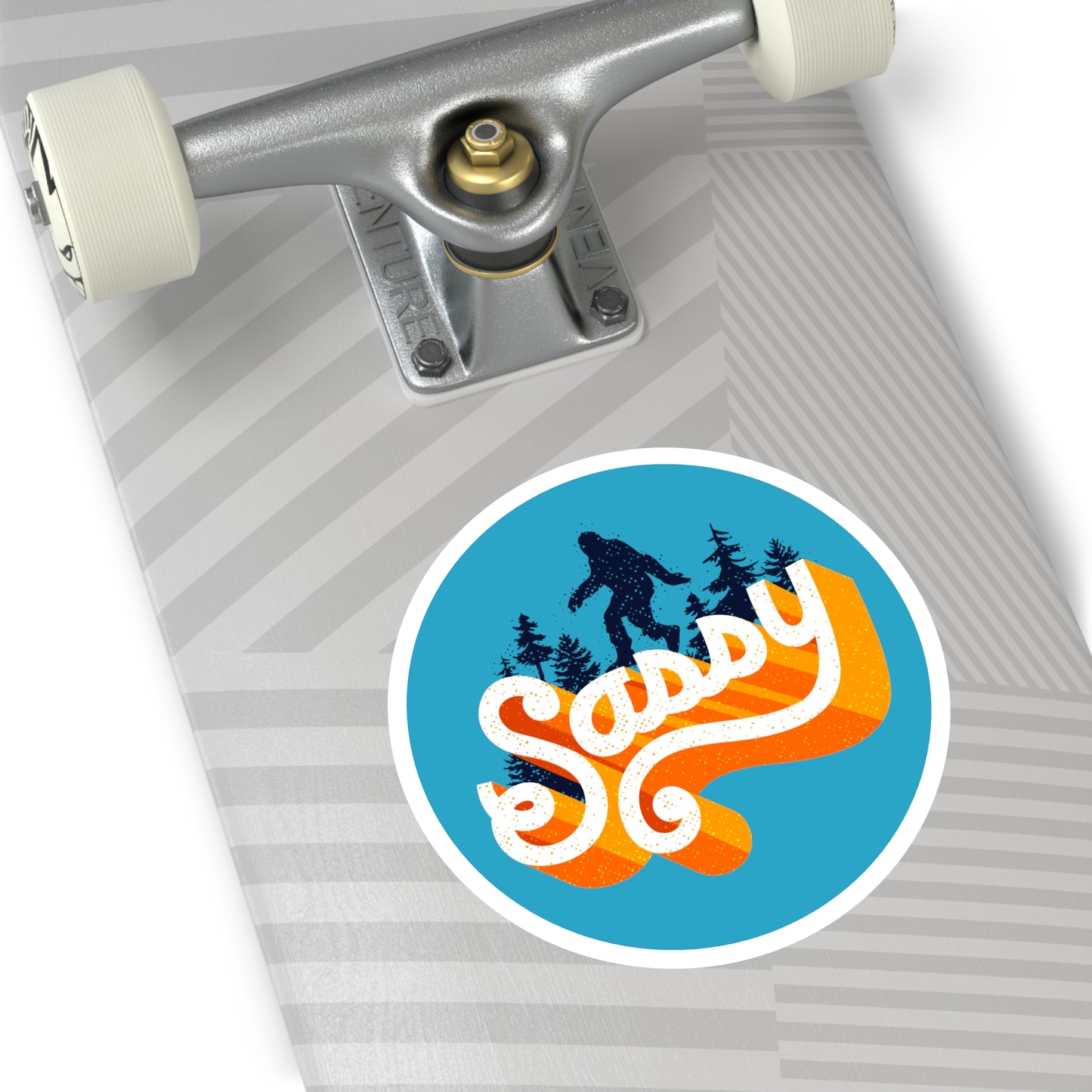 Sassy Sasquatch - Round Sticker, Indoor\Outdoor