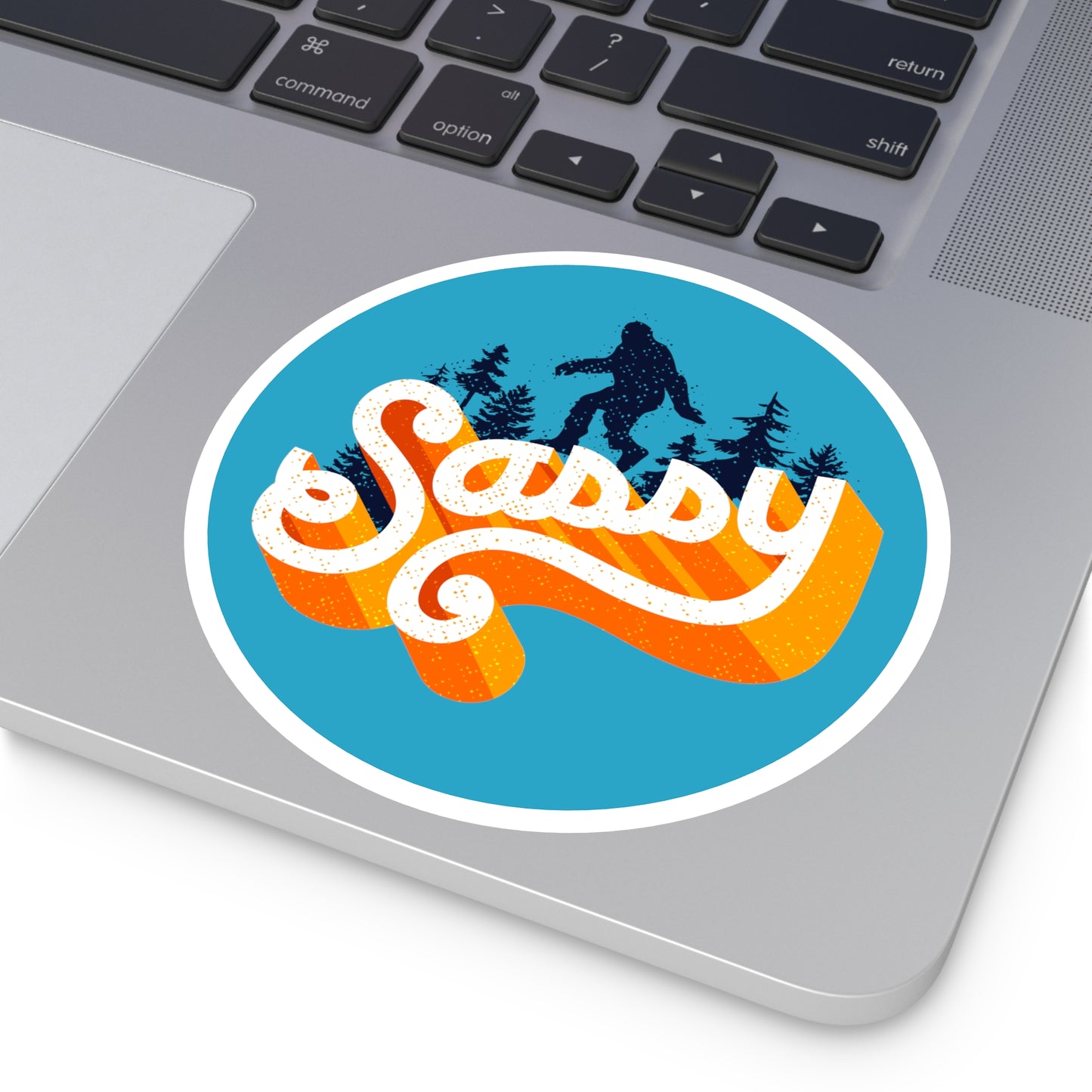Sassy Sasquatch - Round Sticker, Indoor\Outdoor