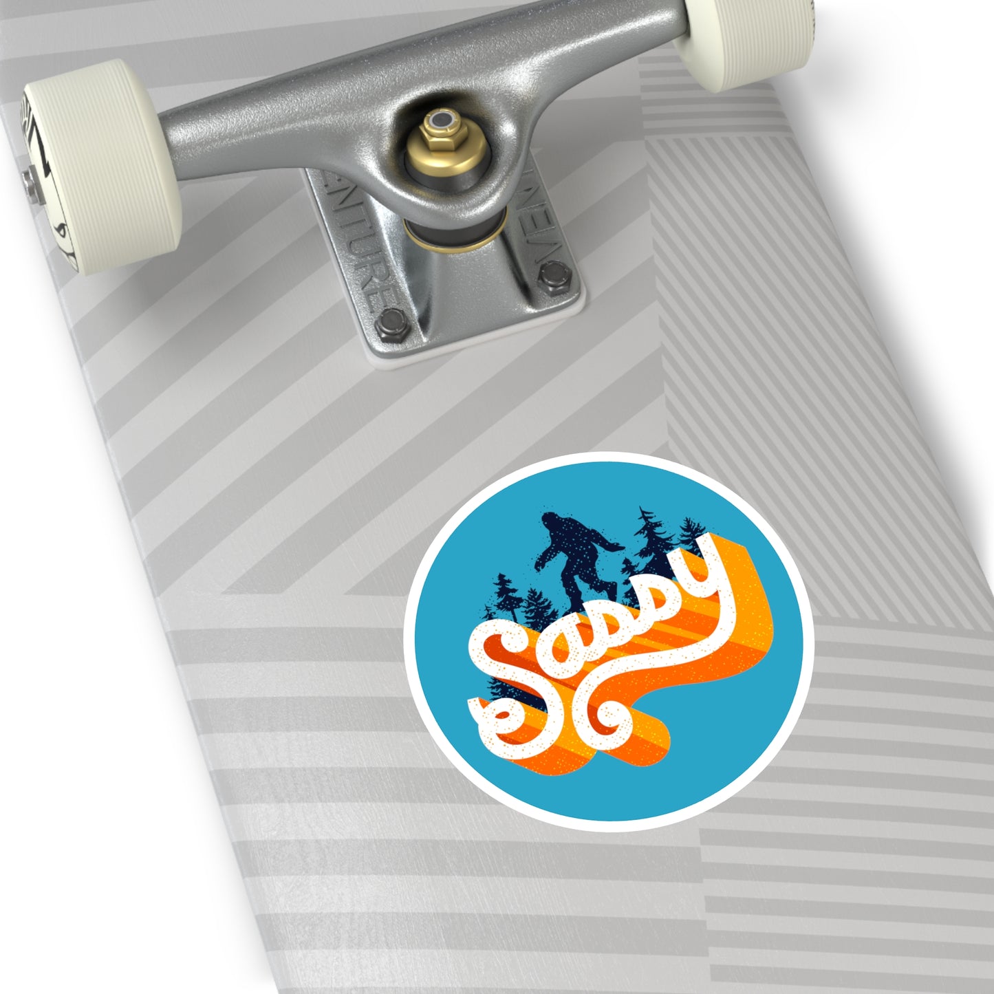 Sassy Sasquatch - Round Sticker, Indoor\Outdoor