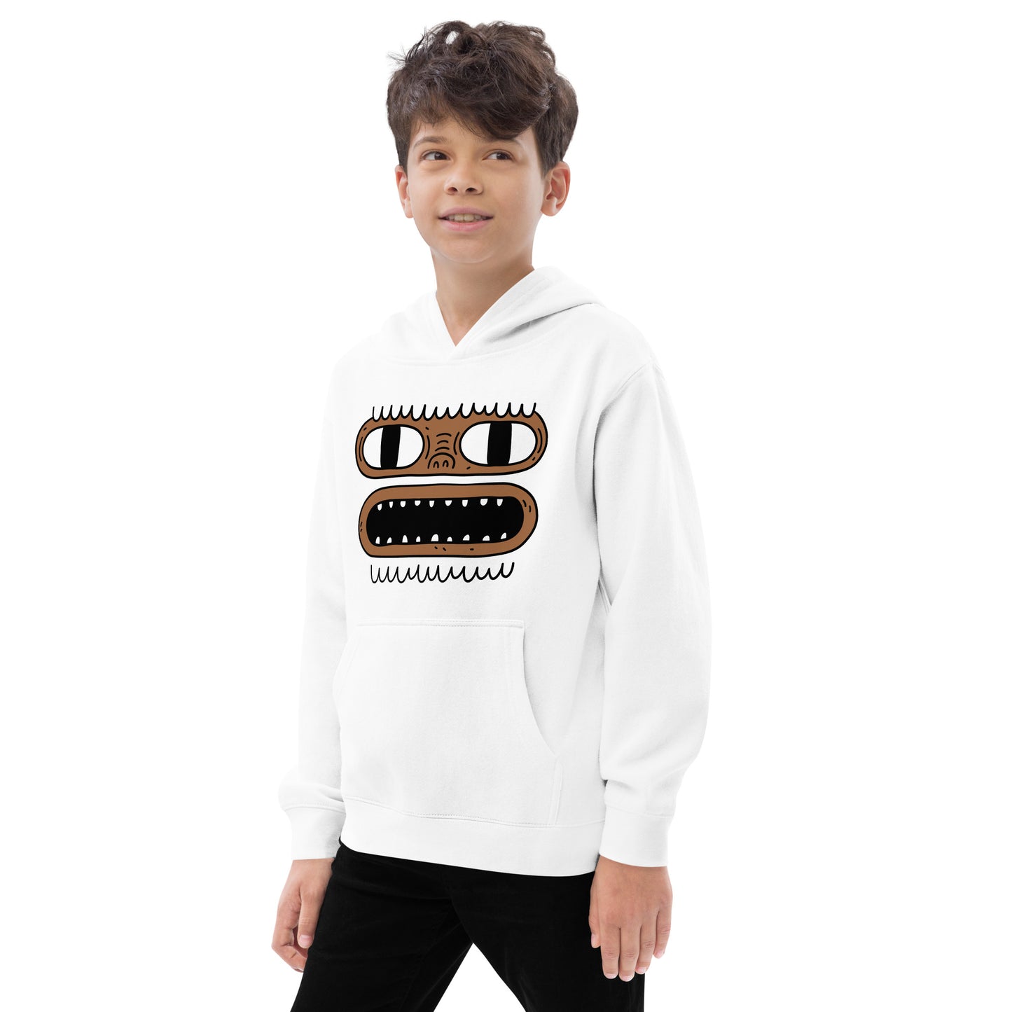 Yeti Face -Kids fleece hoodie