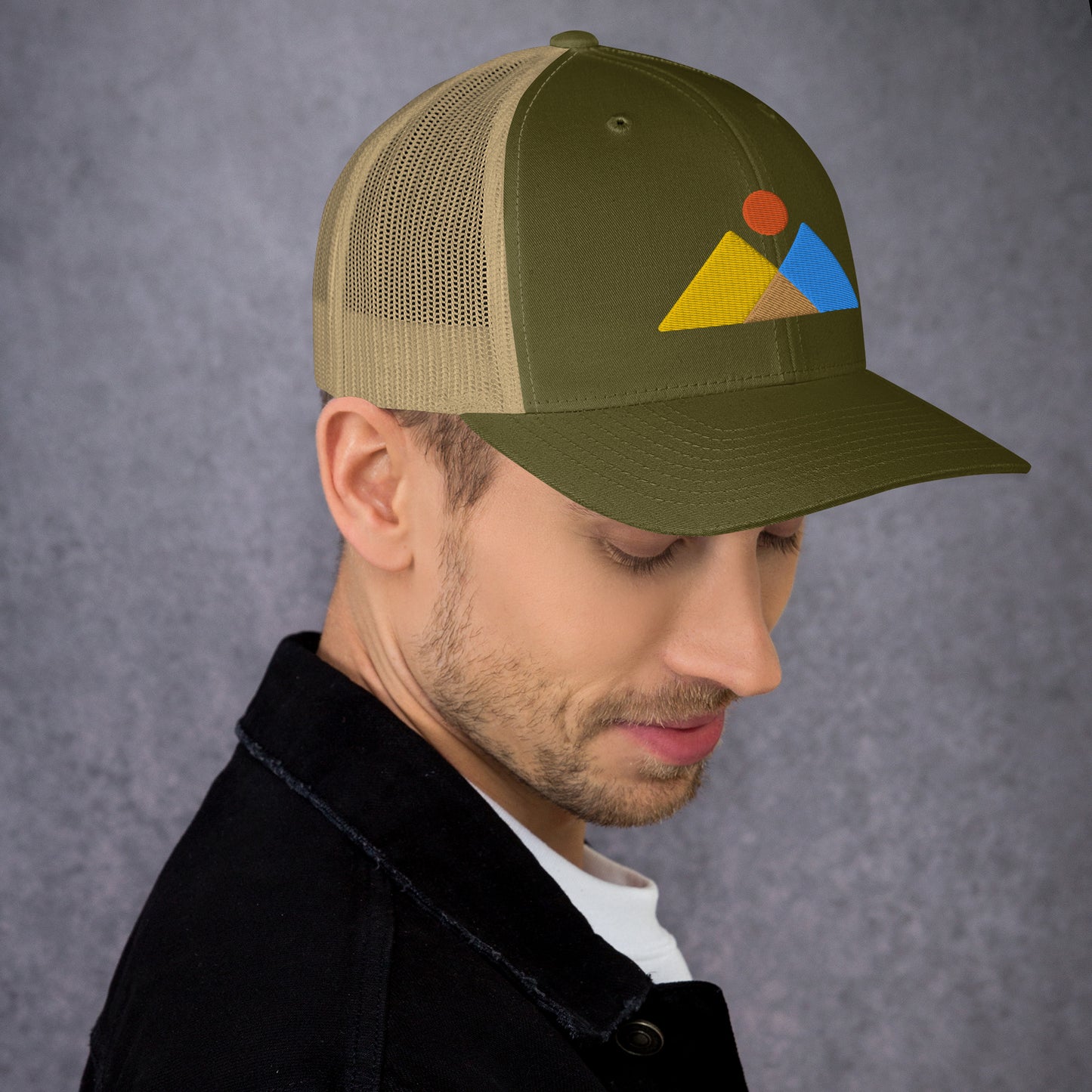 Mountains Geo Puff - Trucker Cap