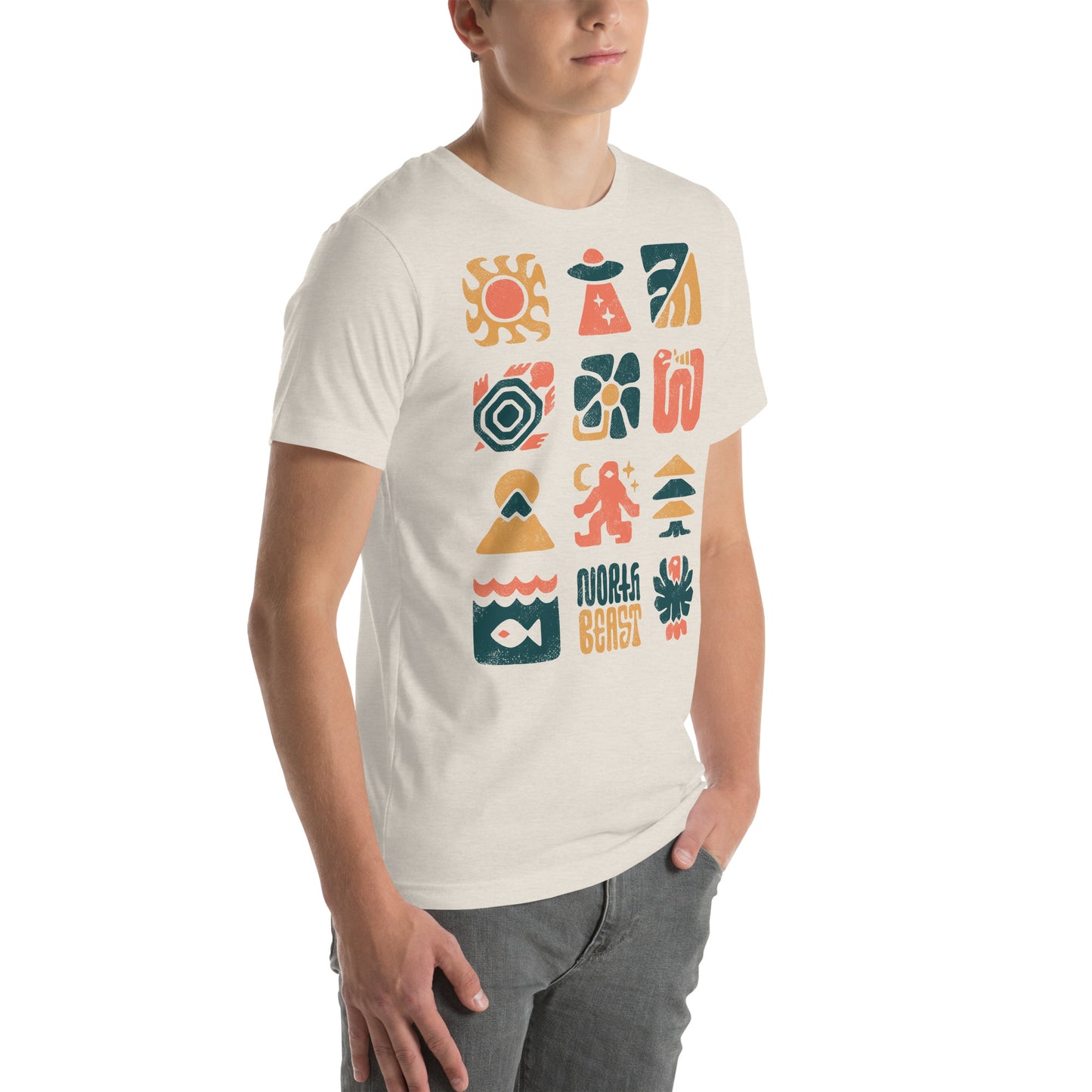 Checkerboard Beasts - Unisex t-shirt