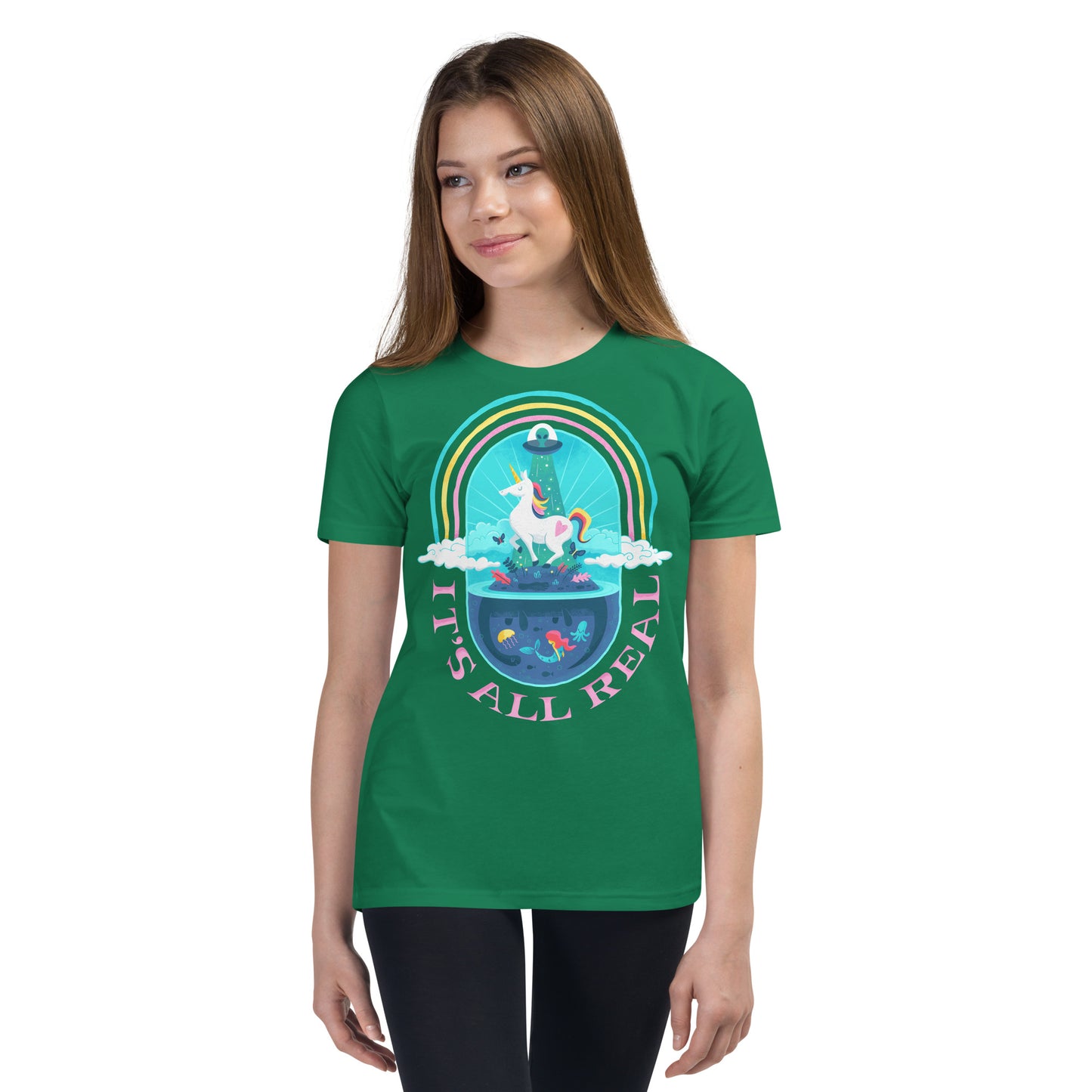 Unicorn It's All Real - Youth Short Sleeve T-Shirt