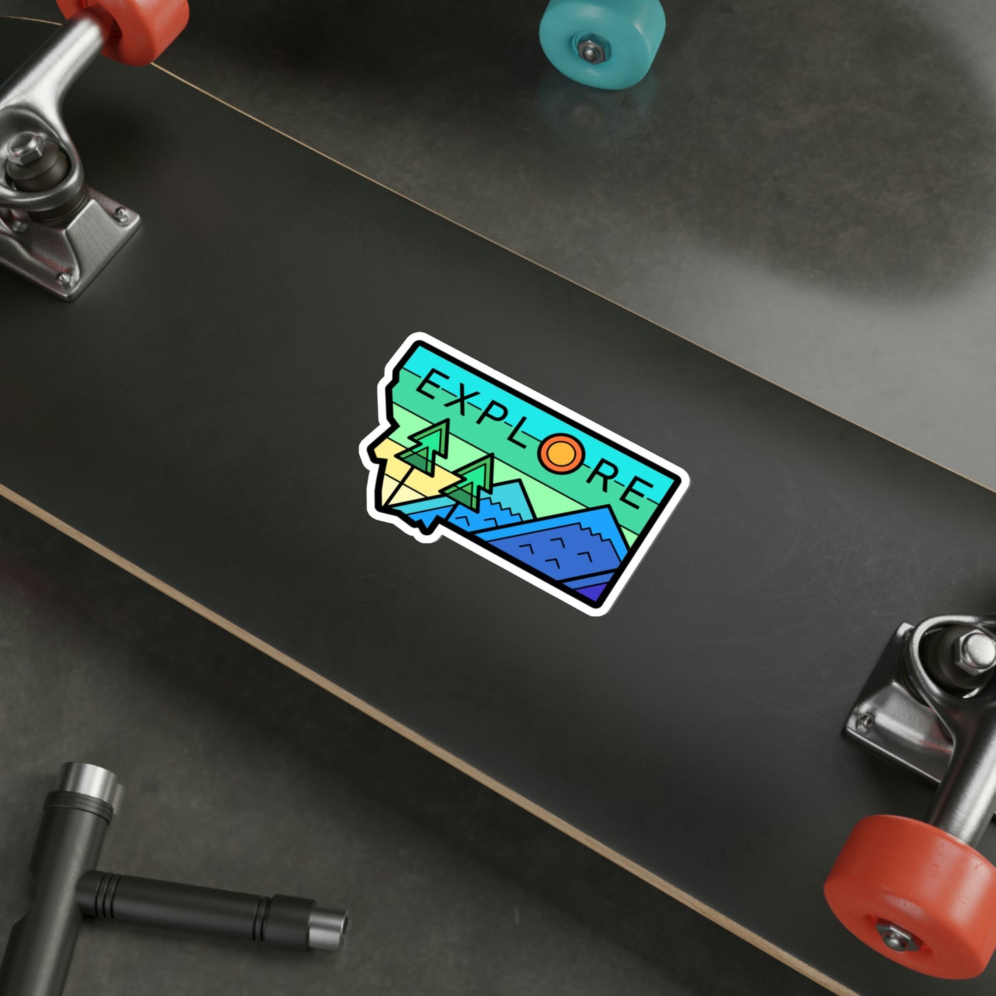 Explore Montana - Die-Cut Vinyl Stickers