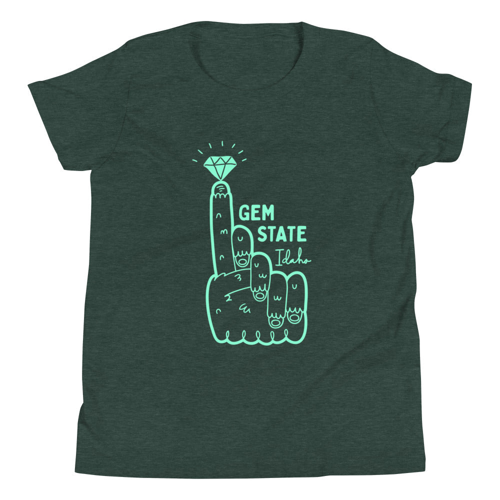 Number 1 Gem State Idaho Sasquatch - youth tee