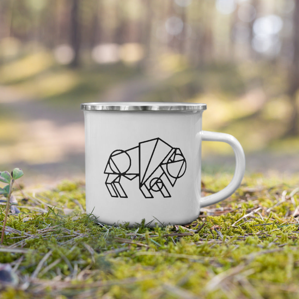 Bison Geo - Enamel Camp Mug