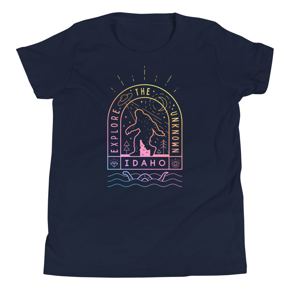 Idaho Explore the Unknown - youth tee