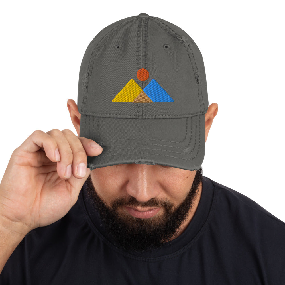 Mountains - Distressed Dad Hat