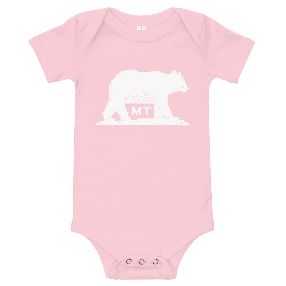 Montana Bear White - Onesie