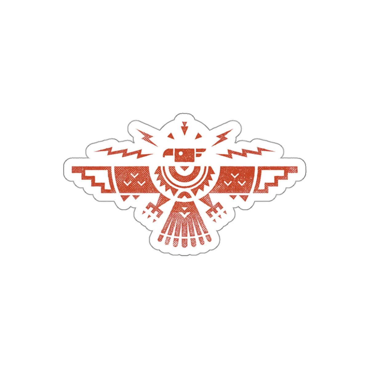 Southwestern Thunderbird Die-Cut Sticker — Geometric Native-Inspired Decal for Laptops & Water Bottles