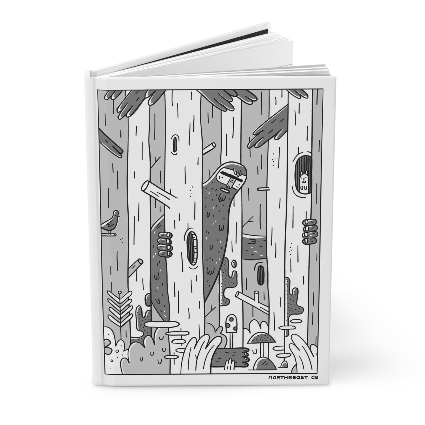 Woodsy Bigfoot in the Forest - Hard Backed Journal