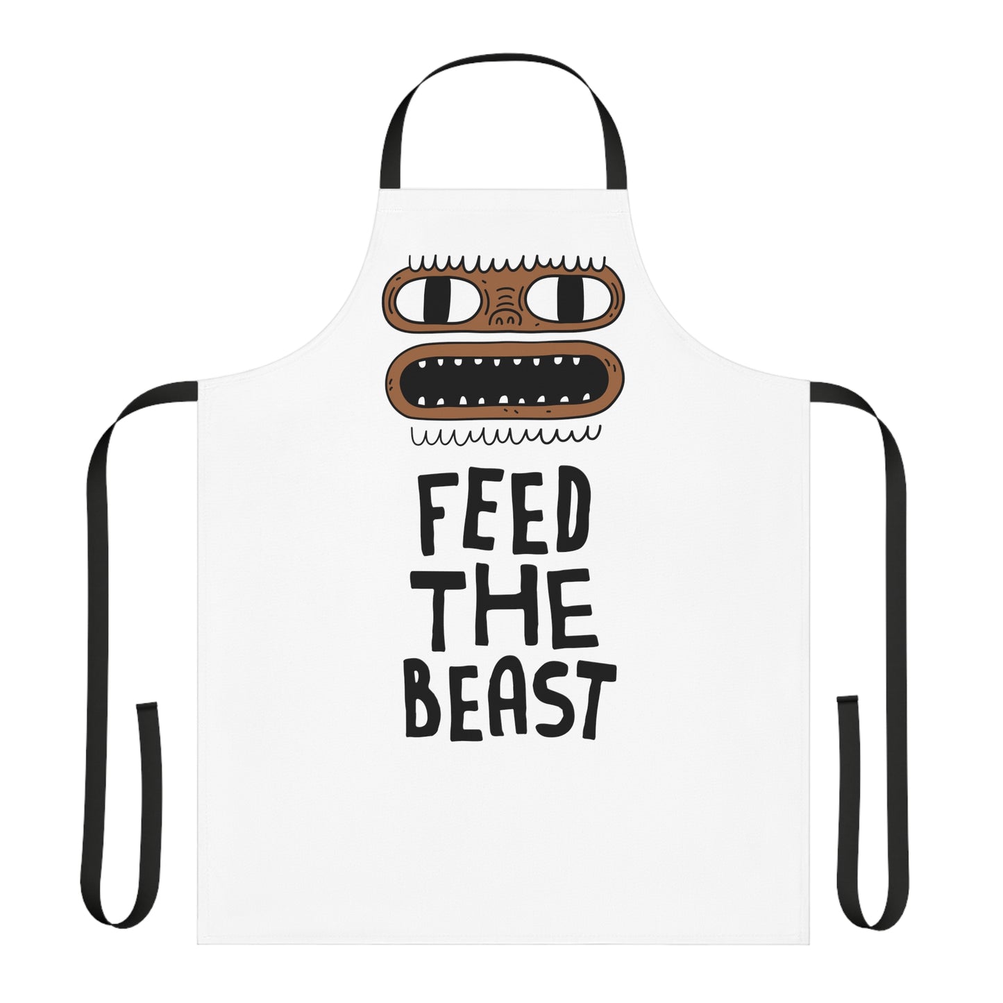 Yeti Face - Apron, 5-Color Straps (AOP)