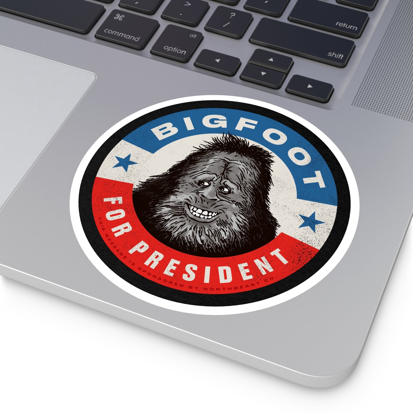 Bigfoot for President - Round Vinyl Stickers