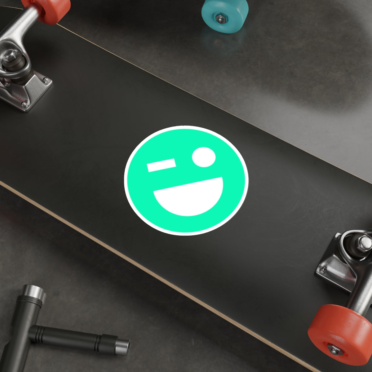 Idaho ID Winky Face - Die-Cut Sticker