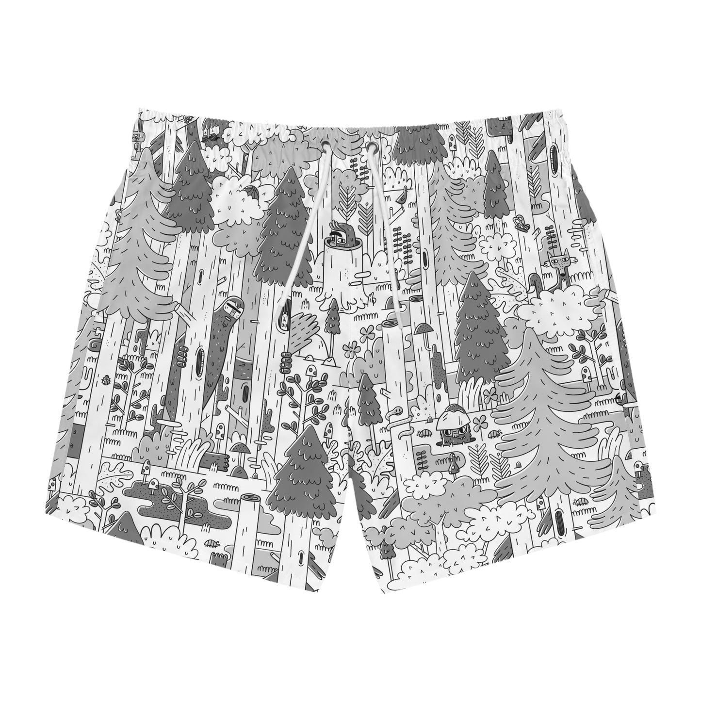 Woodsy Bigfoot in the Forest - Swim Trunks
