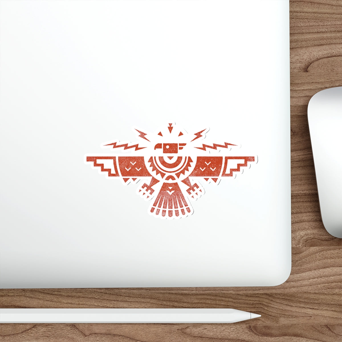 Southwestern Thunderbird Die-Cut Sticker — Geometric Native-Inspired Decal for Laptops & Water Bottles