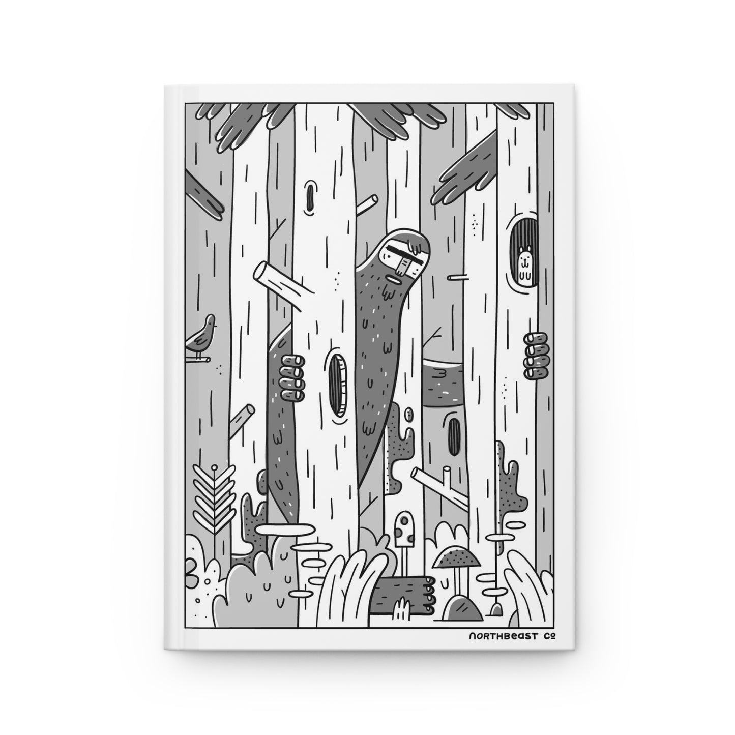 Woodsy Bigfoot in the Forest - Hard Backed Journal