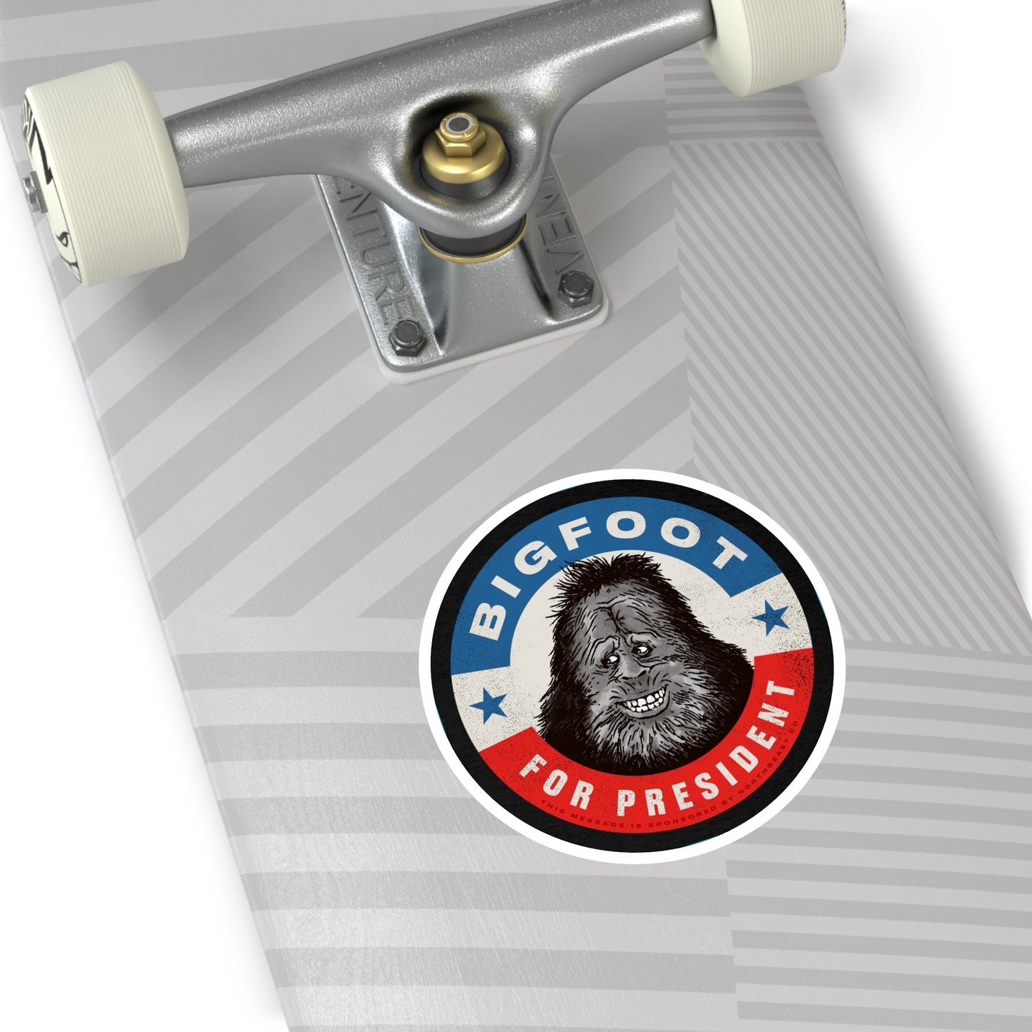 Bigfoot for President - Round Vinyl Stickers