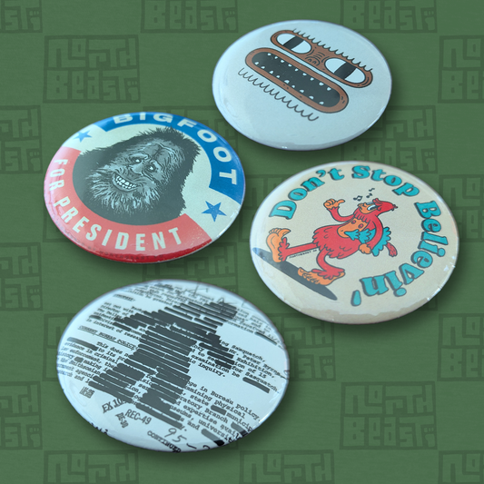 Bigfoot Button Set of 4