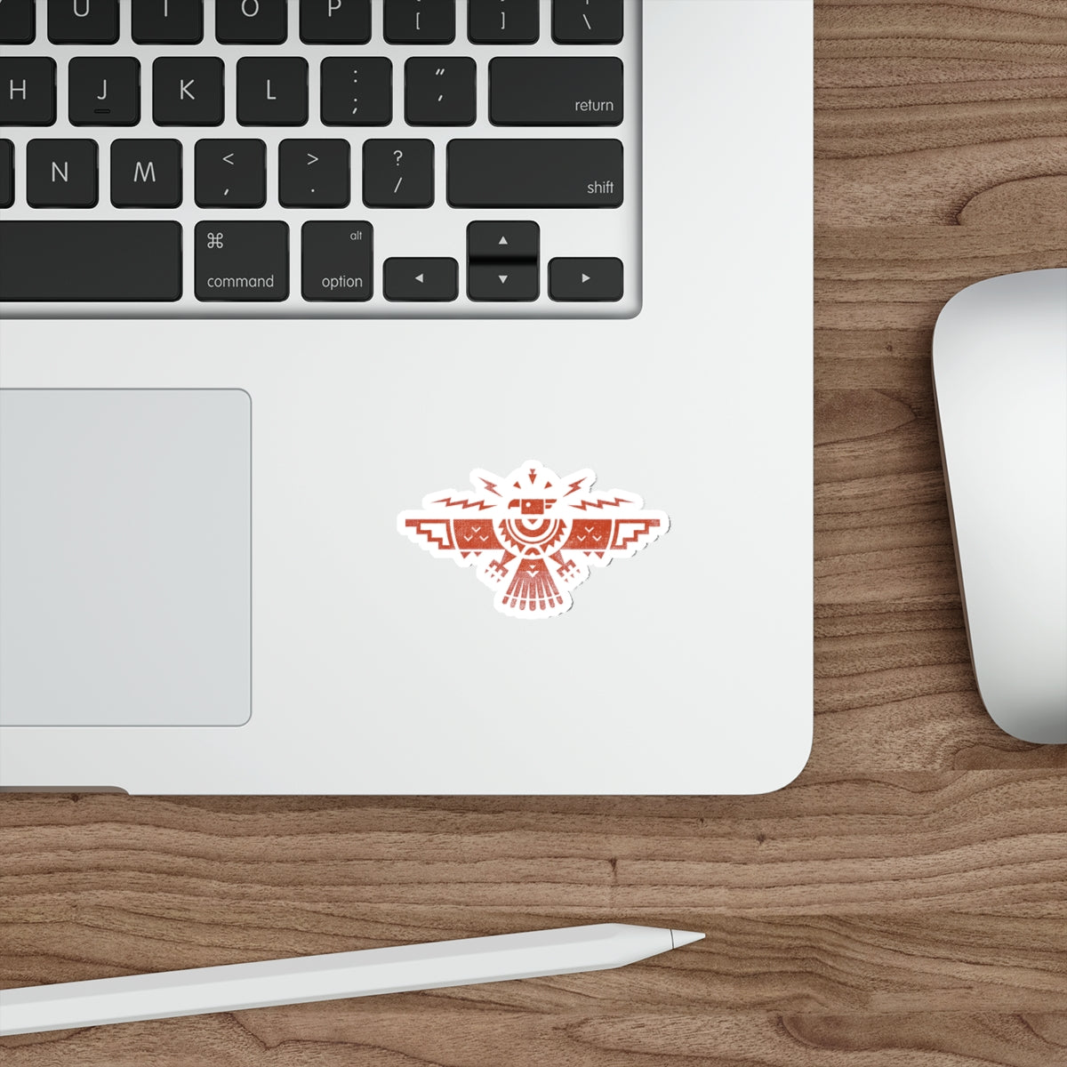 Southwestern Thunderbird Die-Cut Sticker — Geometric Native-Inspired Decal for Laptops & Water Bottles