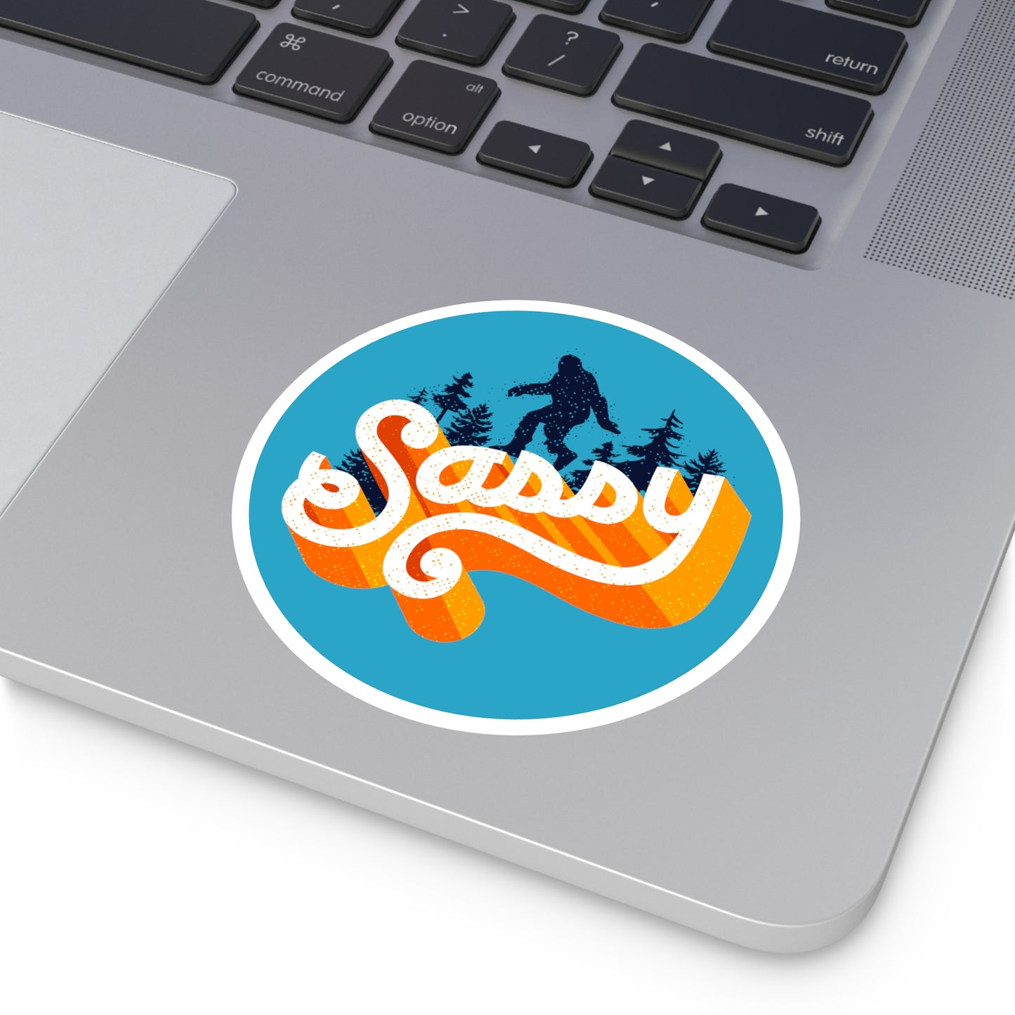 Sassy Sasquatch - Round Sticker, Indoor\Outdoor