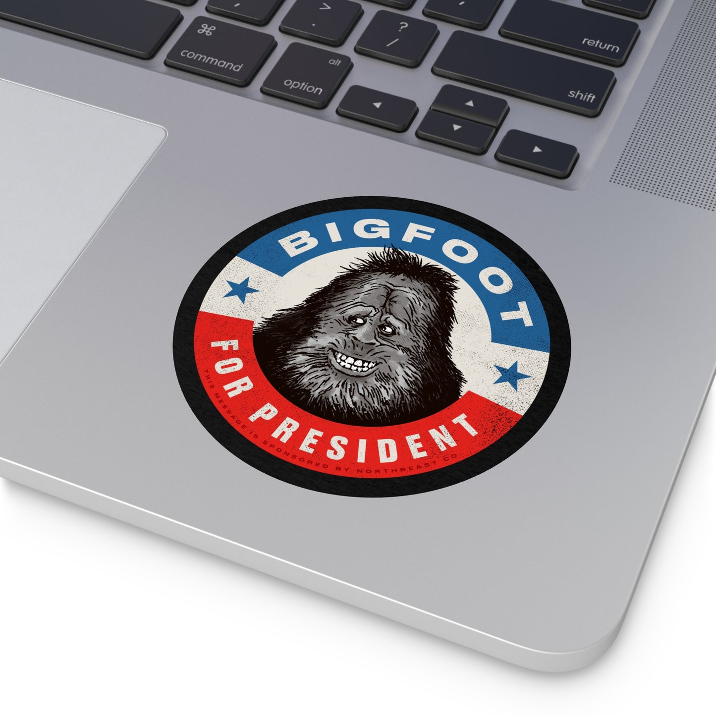 Bigfoot for President - Round Vinyl Stickers