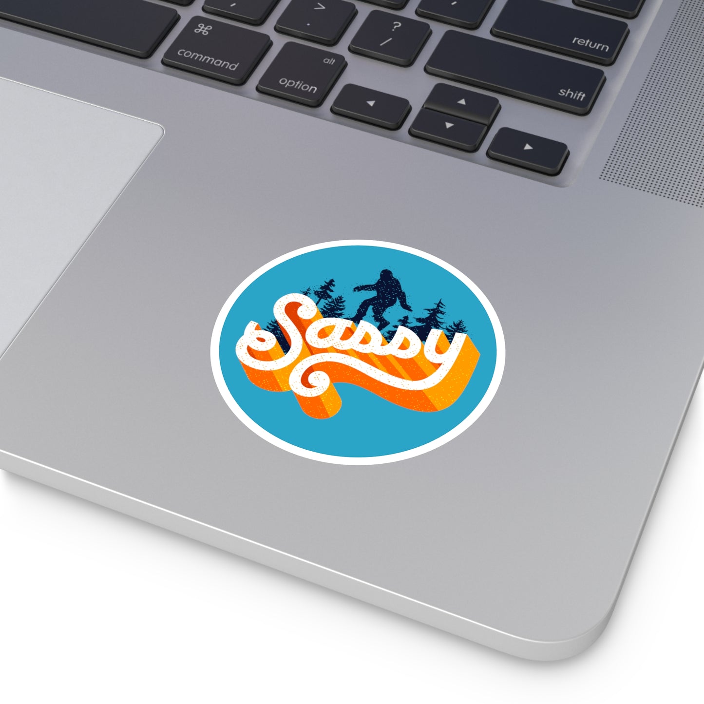 Sassy Sasquatch - Round Sticker, Indoor\Outdoor