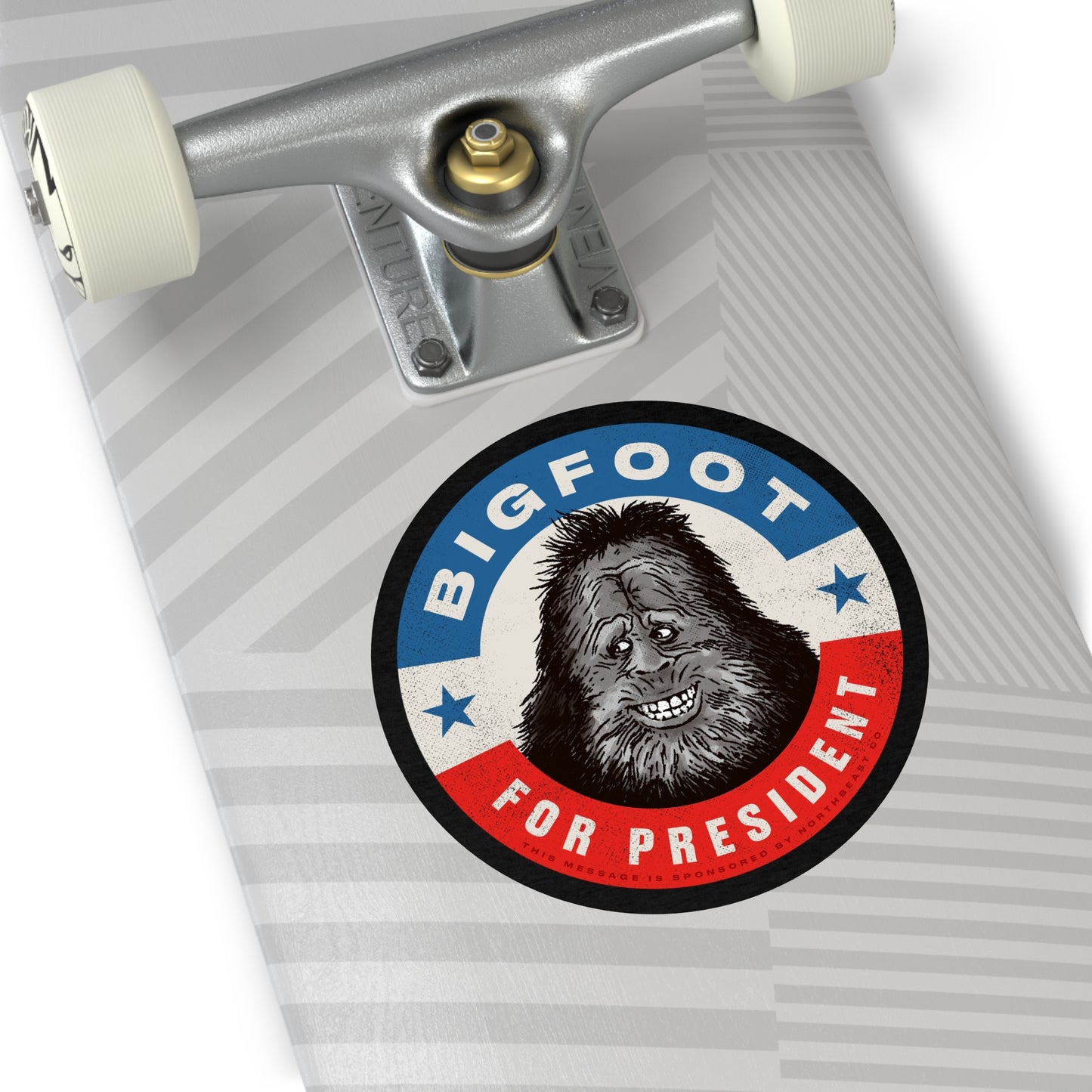 Bigfoot for President - Round Vinyl Stickers