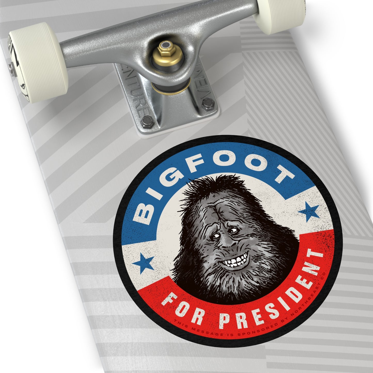 Bigfoot for President - Round Vinyl Stickers