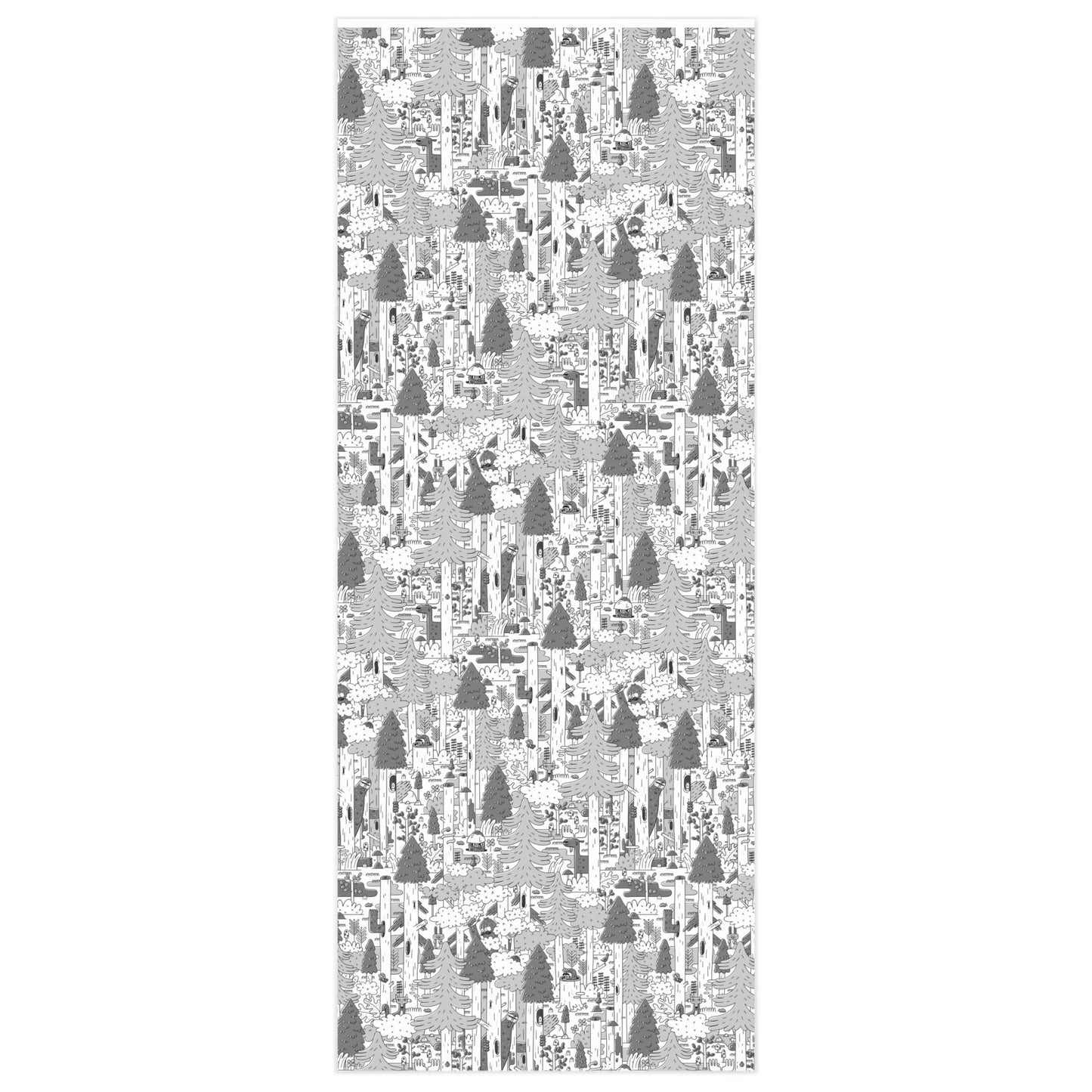 Woodsy Bigfoot in the Forest - Wrapping Paper