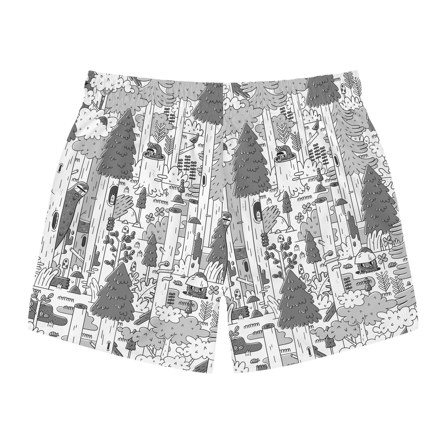 Woodsy Bigfoot in the Forest - Swim Trunks