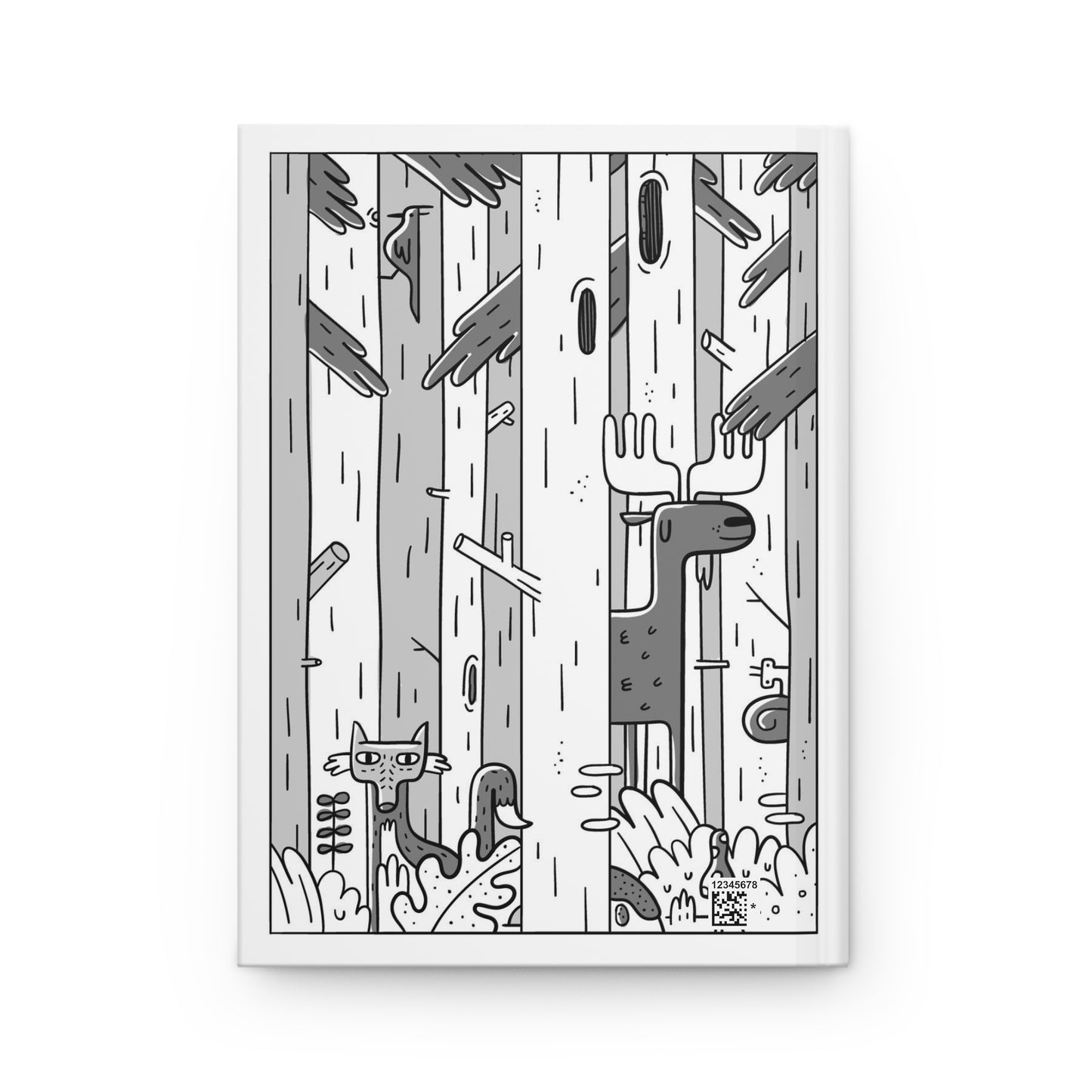 Woodsy Bigfoot in the Forest - Hard Backed Journal