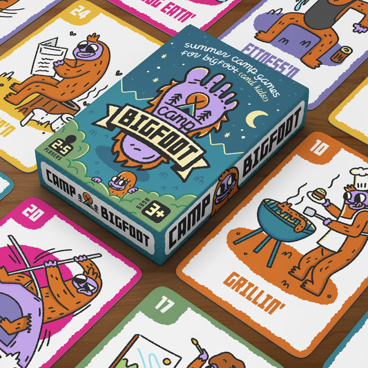 Camp Bigfoot - Kids Card Games - Memory, Old Maid, Go Fish