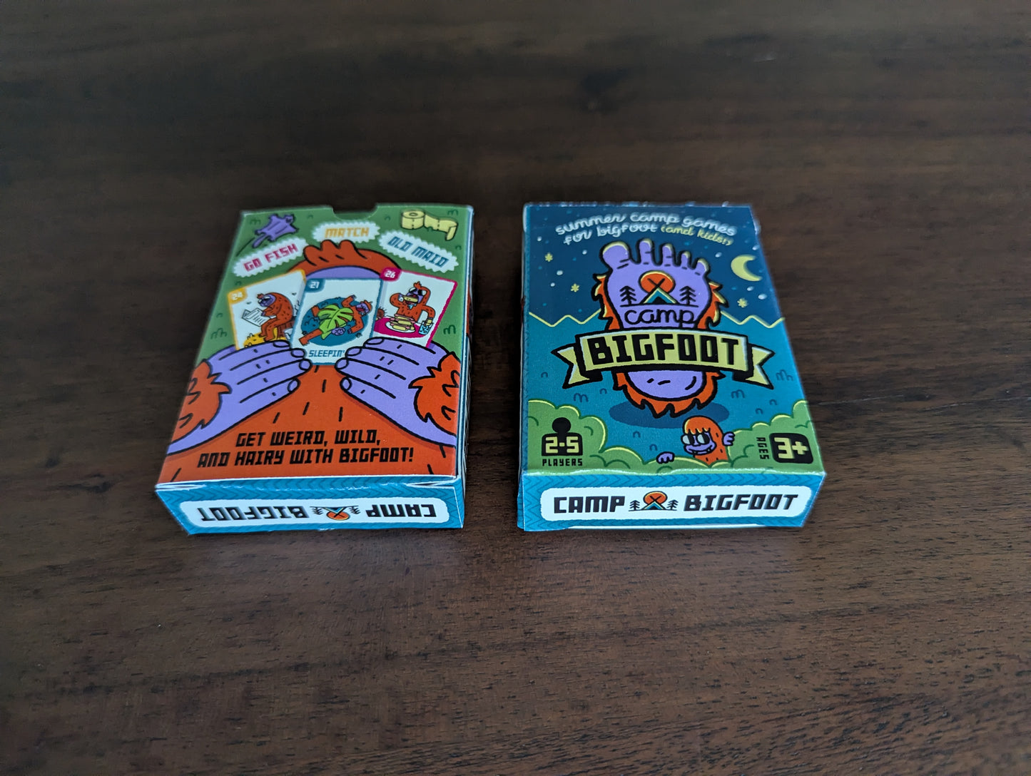Camp Bigfoot - Kids Card Games - Memory, Old Maid, Go Fish