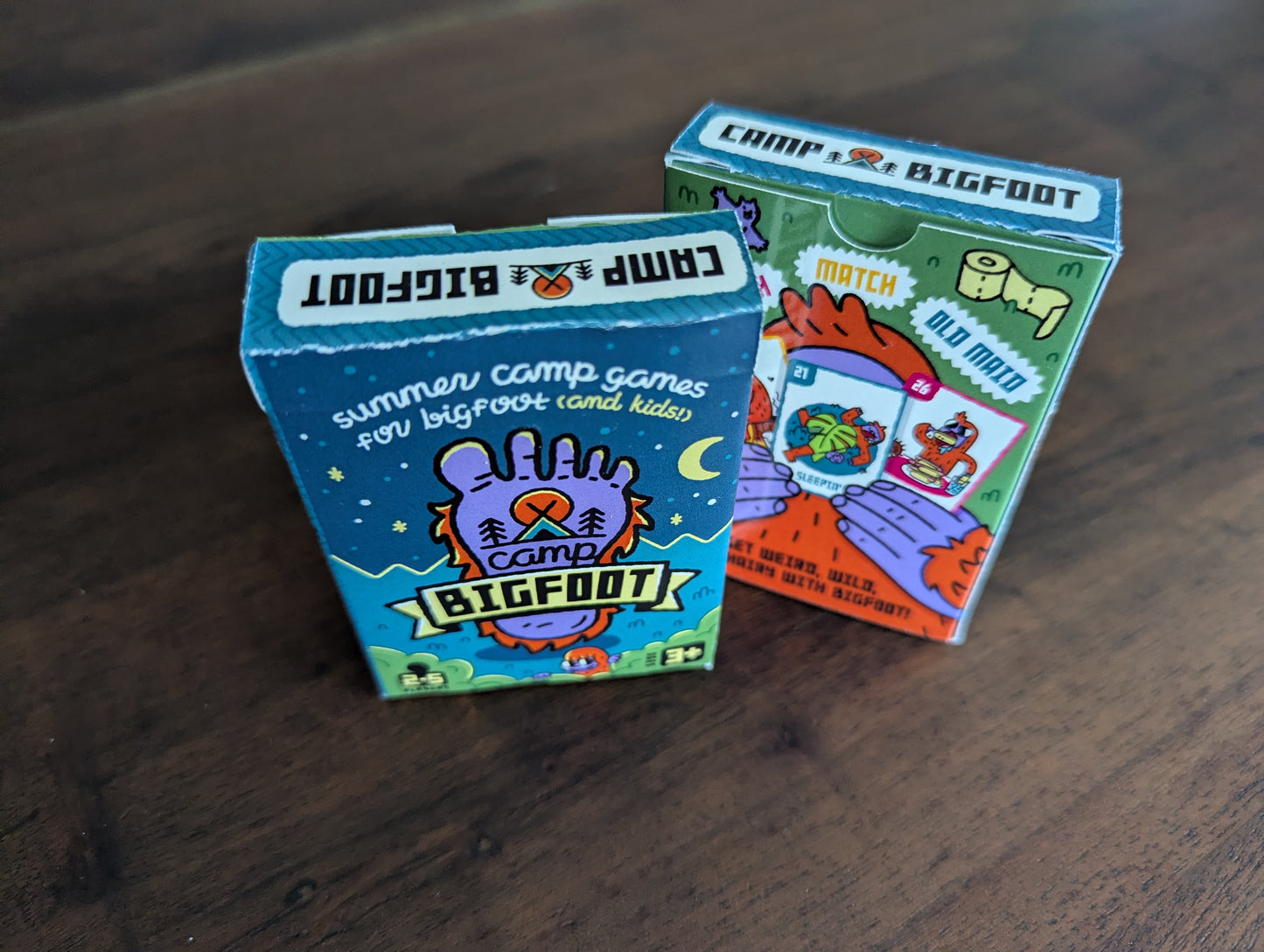 Camp Bigfoot - Kids Card Games - Memory, Old Maid, Go Fish