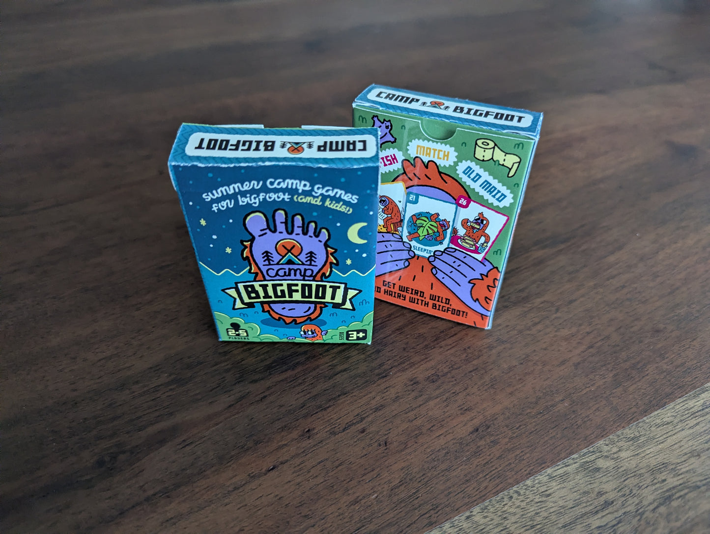 Camp Bigfoot - Kids Card Games - Memory, Old Maid, Go Fish