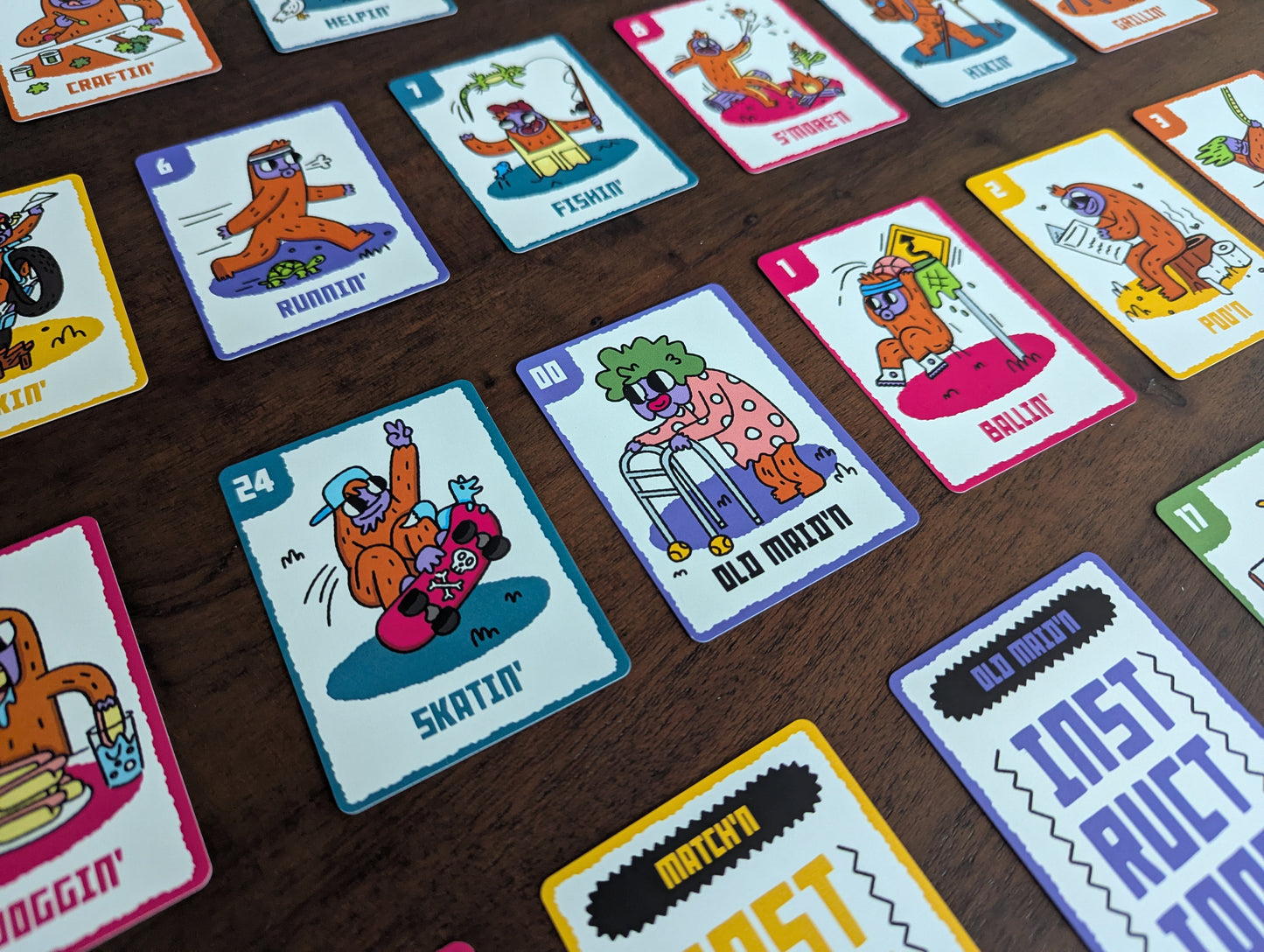 Camp Bigfoot - Kids Card Games - Memory, Old Maid, Go Fish