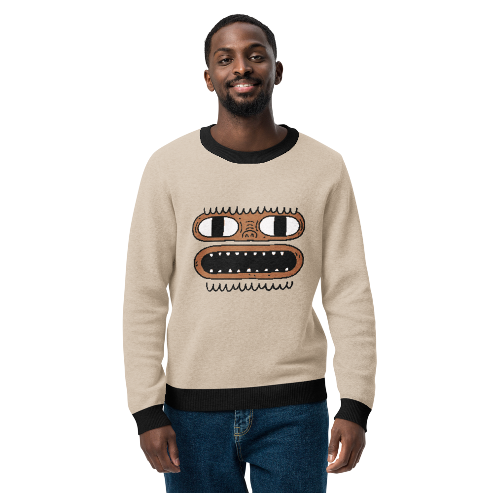 Yeti Christmas Winter - Knitted crew neck sweater