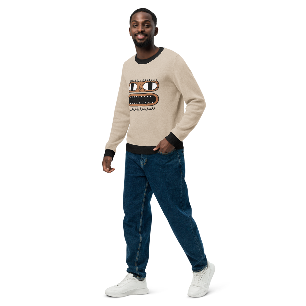 Yeti Christmas Winter - Knitted crew neck sweater