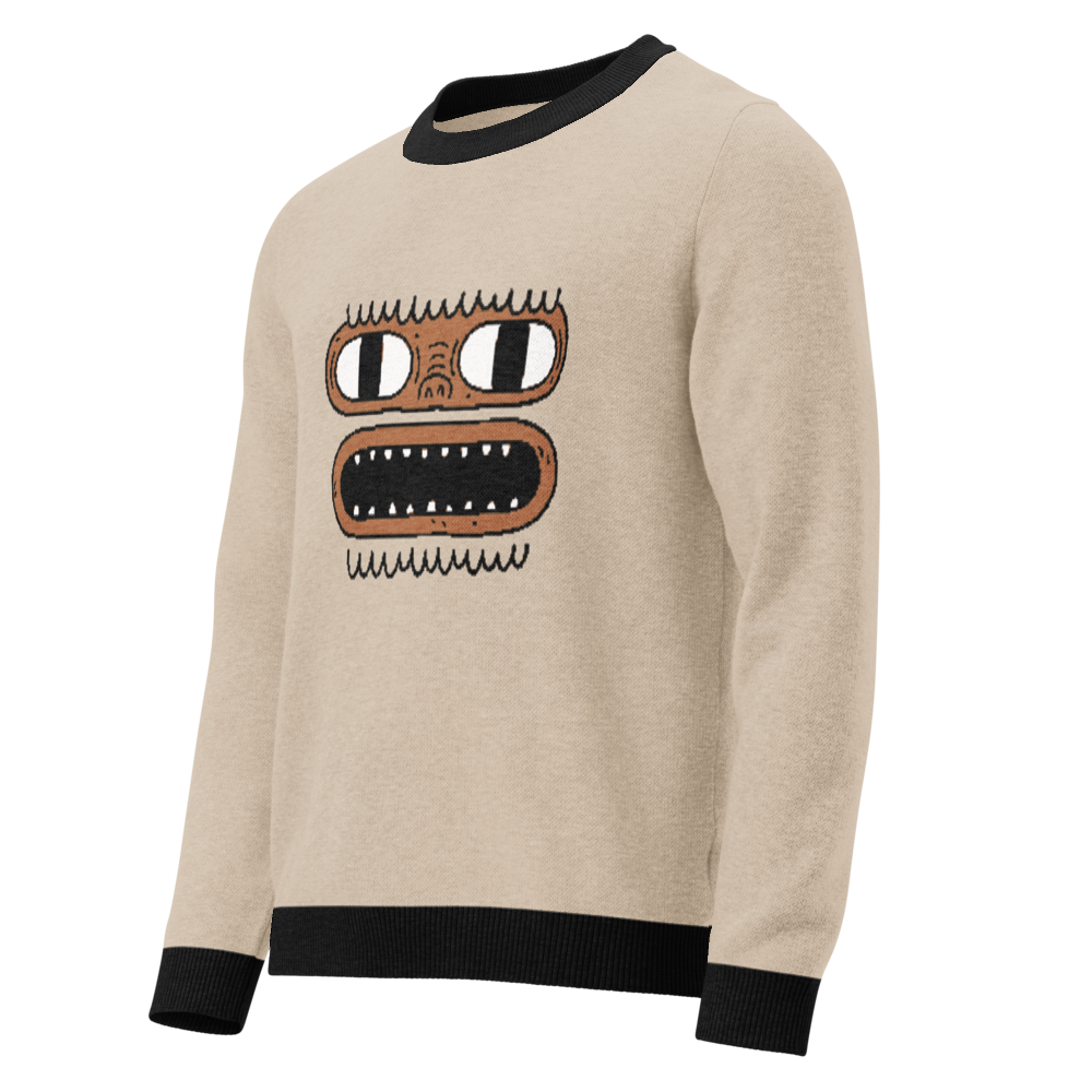 Yeti Christmas Winter - Knitted crew neck sweater