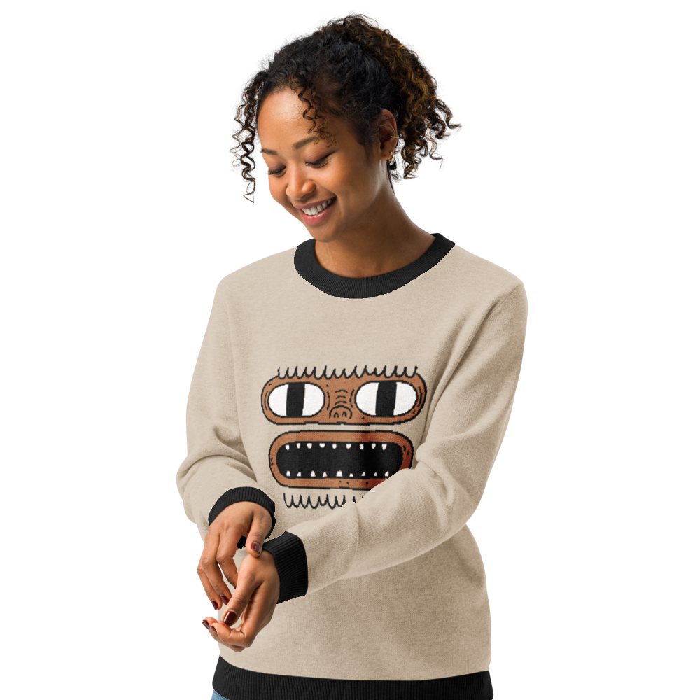Yeti Christmas Winter - Knitted crew neck sweater