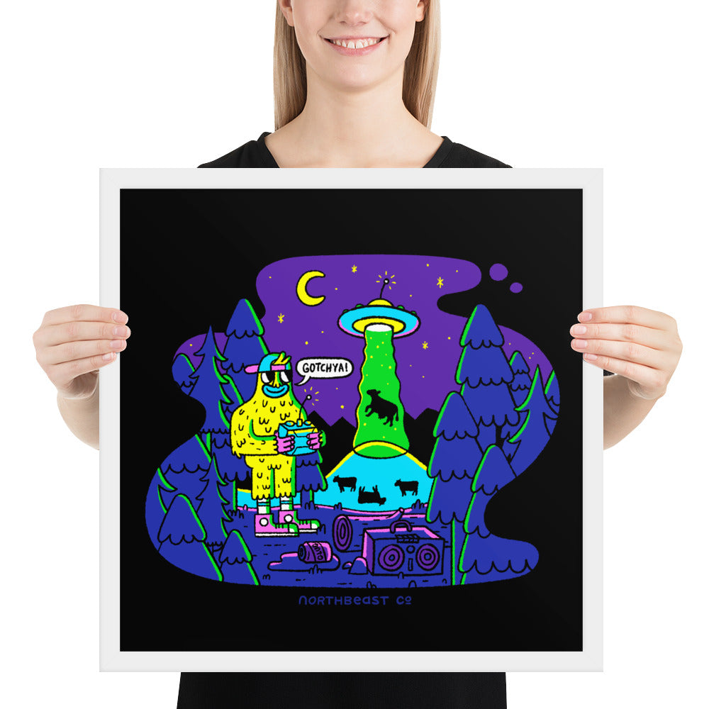 Bigfoot RC UFO - Framed poster