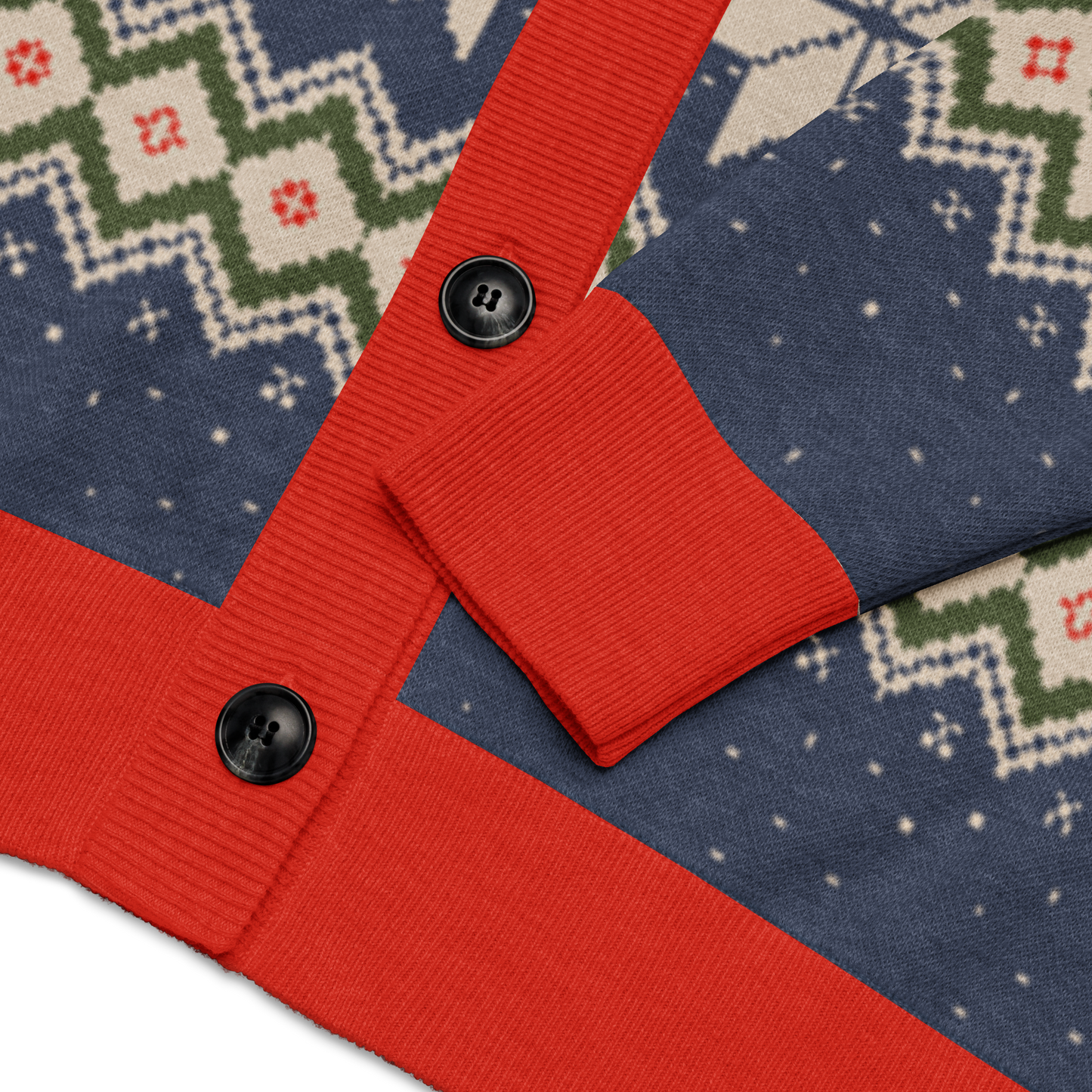 Christmas Bigfoot - Knitted cardigan