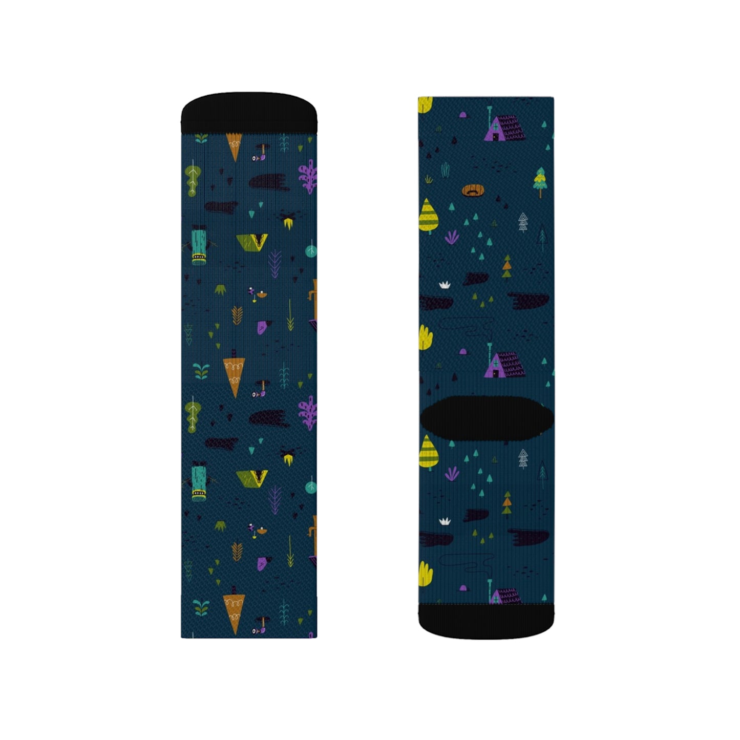 Bigfoot in the Forest - Sublimation Socks