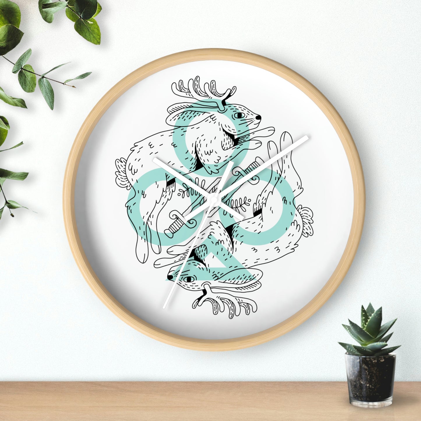 Jackalope - Wall Clock