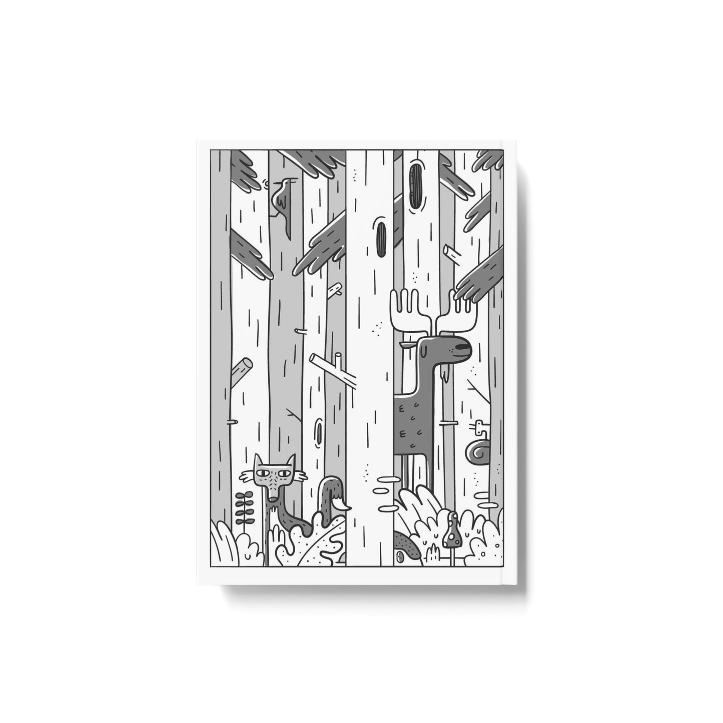 Woodsy Bigfoot in the Forest - Hard Backed Journal