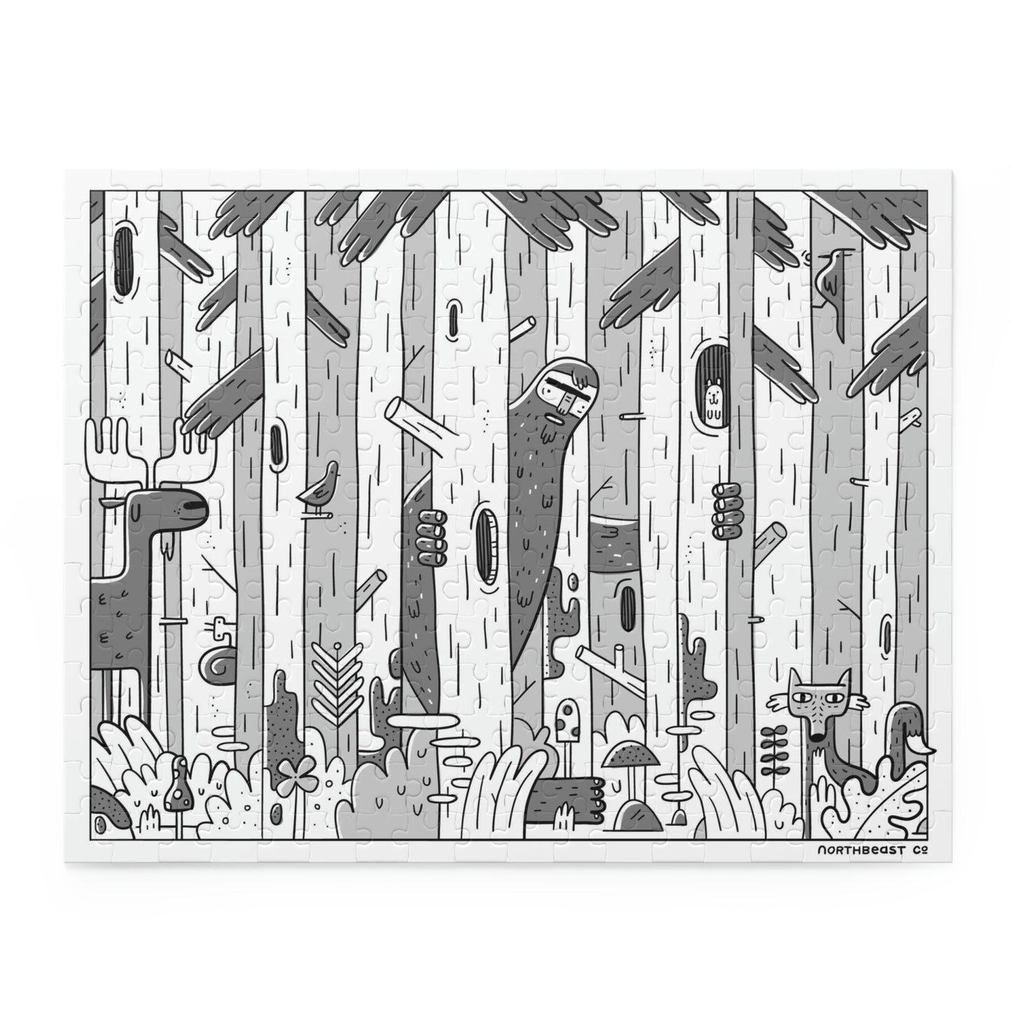 Woodsy Bigfoot in the Forest - Puzzle (120, 252, 500-Piece)