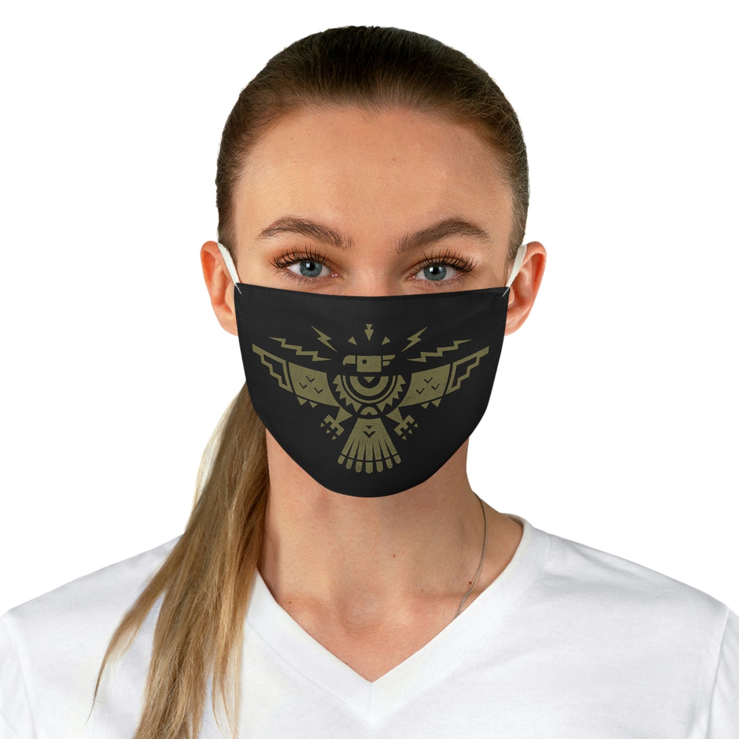 Majestic Thunderbird Eagle - Fabric Face Mask