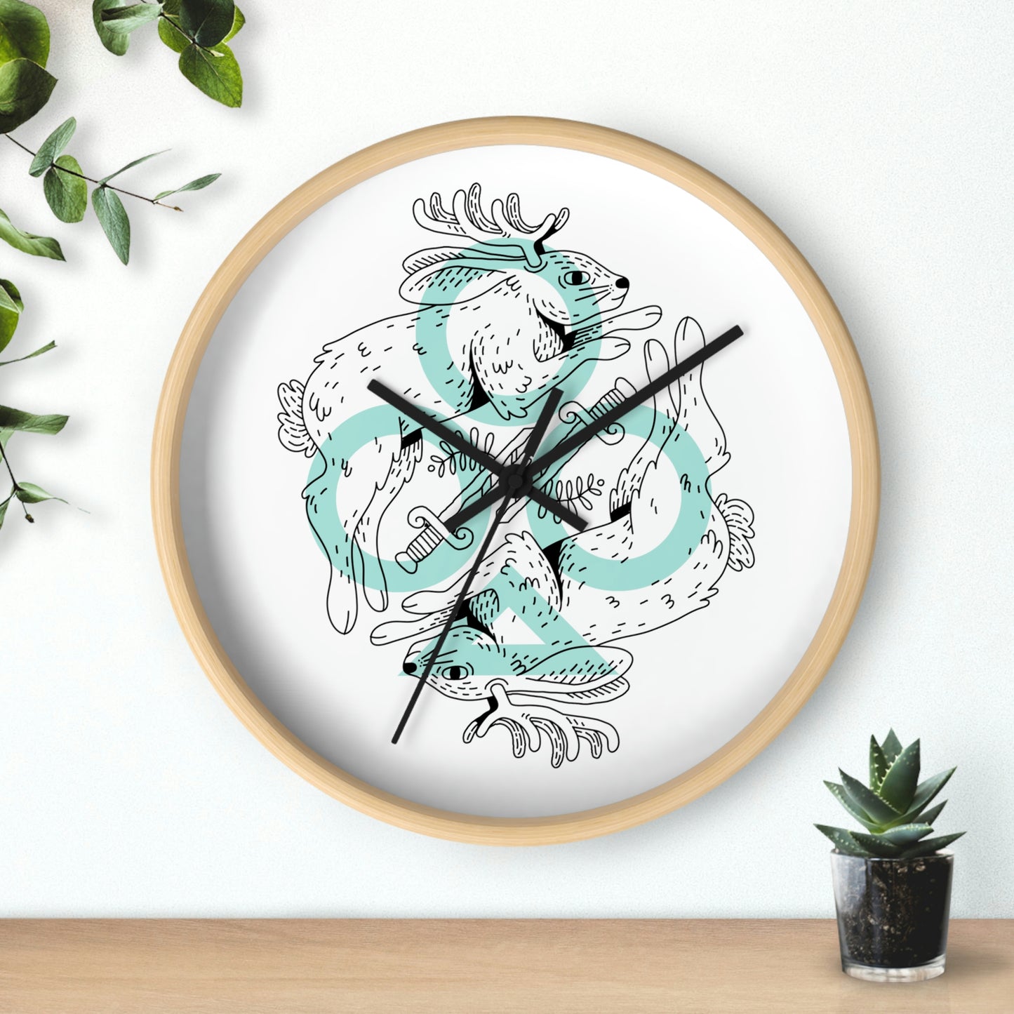 Jackalope - Wall Clock